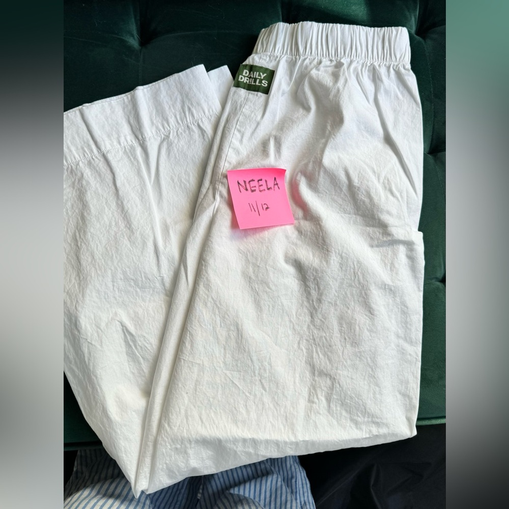 Daily Drills white boxer poplin pants! Size M/L. Washed once, never worn